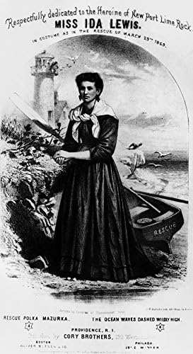 Ida Lewis (1842-1911) Namerican Deniz Feneri Kaleci Namerican Notalar Kapak 1869 İçin Bir Kurtarma Polka Mazurka Adanmış Kahraman