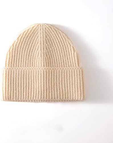 Keleı Bere Şapka Erkekler ve Kadınlar için Kış Sıcak Şapka Örgü Hımbıl Kalın Kafatası Kap