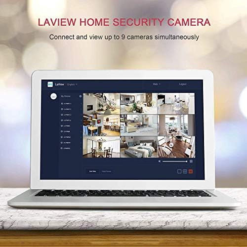 Laview Güvenlik Kamerası Açık 1080P HD, WiFi Kameralar Su Geçirmez, AI İnsan Algılamalı Ev Güvenlik Kameraları,İki Yönlü Ses,Gece