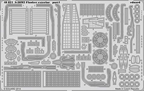 EDU48821 1: 48 Eduard PE-Su-30M - 2 Flanker Detay Seti (Akademi model kiti ile kullanım için) [MODEL KİTİ AKSESUARI]