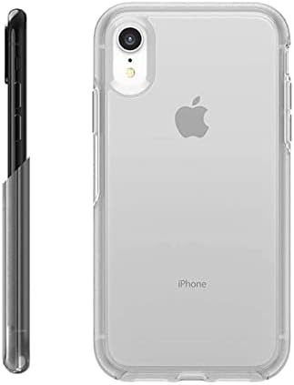 Simetri Kılıfı için Telefon Kılıfı iPhone XR ile uyumlu (SADECE) iPhone XR için Simetri Kılıfı-Stardust (Gümüş Pul / Şeffaf)