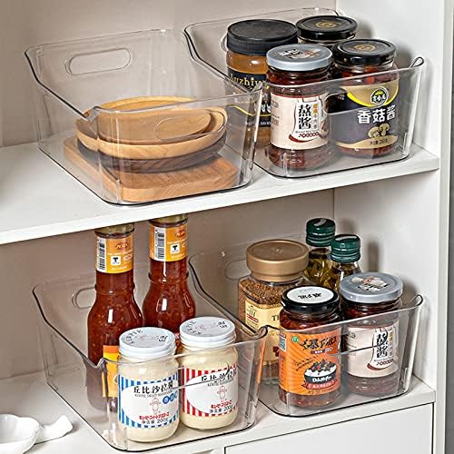Şeffaf plastik gıda saklama saklama kutusu, büyük 2 paket, BPA içermeyen buzdolaplarının, buzdolaplarının, dolapların, mutfakların,