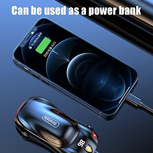 WENRUİ Spor araba Bluetooth kablosuz kulaklık ile LED Ekran Güç Bankası Net Ses Kalitesi Uzun Bekleme Oyun Asistanı, Siyah