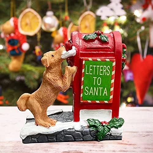 NİNİPAPA Noel Aksesuarları Noel Baba Posta Kutusu Noel Köyü Setleri Figürler Reçine Harfler Noel Baba Süsler Ev Dekorasyon için