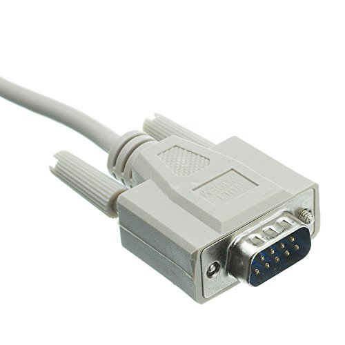 PCCONNECT Null Modem Kablosu 10 ayak Kablosu, UL, DB9 Erkek / DB9 Dişi, 8 İletken