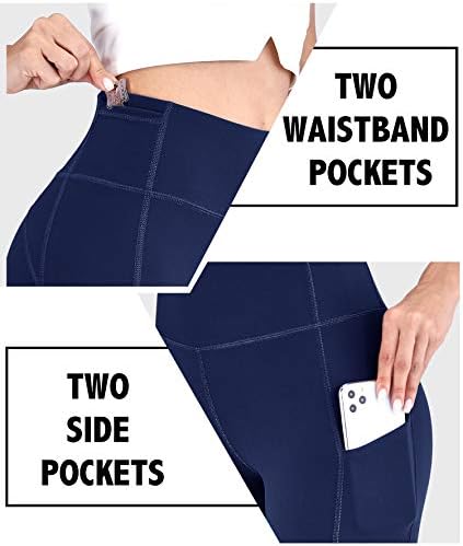 IUGA Bootcut Yoga Pantolon ile Kadınlar için Cepler Yüksek Belli egzersiz pantolonları Karın Kontrol Kaçak iş pantolonu Kadınlar