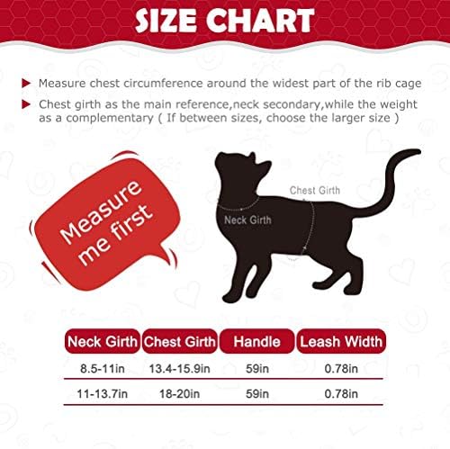 Kedi Koşum Takımı ve Tasma - Kediler ve Yavrular için Kaçış Geçirmez Yansıtıcı evcil hayvan yeleği Koşum Takımı, Kolay Kontrol