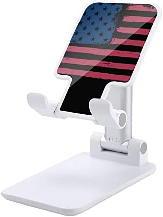 ABD Amerikan Bayrağı Vintage Katlanabilir Cep telefonu Standı Ayarlanabilir Tablet tutucu Dağı Ev Ofis Masaüstü Beyaz Tarzı