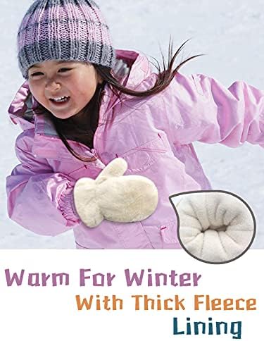 Kış Eldivenler için Bebek Erkek Kız Sıcak Polar Astar Eldiven Bebek Yürüyor Soğuk Hava için Açık