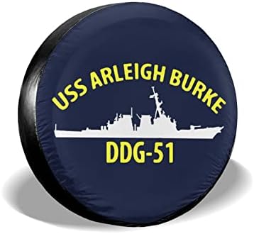 OnlyZhao USS Arleigh Burke Ddg-51 Yedek Lastik Jant Kapağı Araba Kamyon SUV Camper Jeep Wrangler Sahara için Uyar