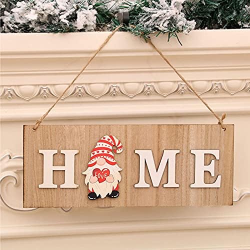 Kapı Işareti, ahşap Ön Kapı Asılı Işareti ile 8 Değiştirilebilir Aksesuarları Dekorasyon Malzemeleri için Noel Cadılar Bayramı