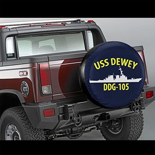 OnlyZhao USS Dewey Ddg-105 Yedek Lastik Jant kapağı Araba Kamyon SUV Camper Jeep Wrangler Sahara için Uyar