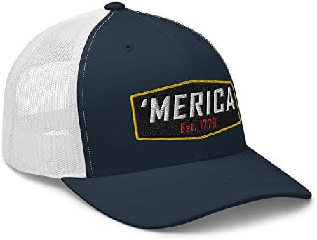 Topçu Dişli Merica Şapka 1776 Amerikan Bayrağı beyzbol şapkası Ülke Vatansever Şapka Erkekler için Askeri Tarzı kamyon şoförü