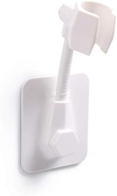 SHUANGSHİ Duş Standı, Ayarlanabilir Banyo Duş Başlığı Braketi El Püskürtücü için Duvara Monte Tutucu Standı-Beyaz