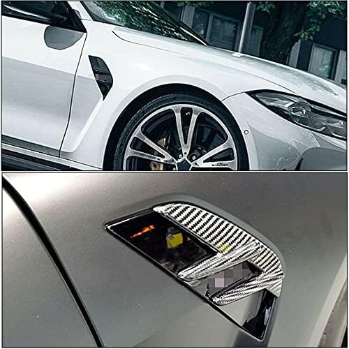 JC SPORTLINE Kuru Karbon Fiber Yan Çamurluk Kapak BMW 4 Serisi ıçin Uyar G82 M4 430i 430i xDrive 2-Kapı 2021-2022 Yan Hava Kanat