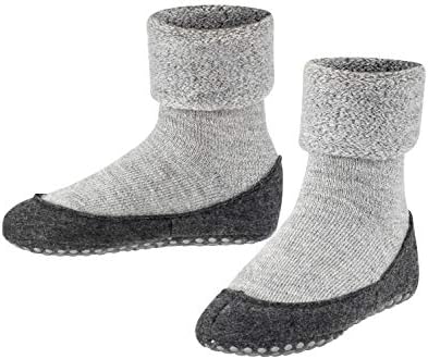 FALKE Unisex-Çocuk Cosyshoe Terlik Çorap, Merinos Yünü, Kış ve Sonbahar için Rahat Sıcak Ev Çorabı, Daha Fazla Renk, 1 Çift
