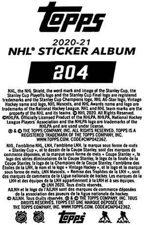 2020-21 Topps NHL Etiket 204 Ethan Ayı Edmonton Oilers Hokey Etiket Kartı (Mini, İnce, Soyulabilir Etiket)
