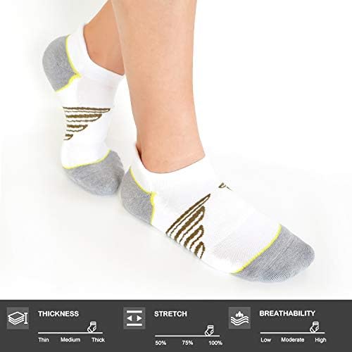Sıkıştırma Ayak Bileği Yastıklı Koşu spor çorapları Erkekler Kadınlar için, meşgul Çorap Düşük Kesim Kemer Destek Tab Atletik