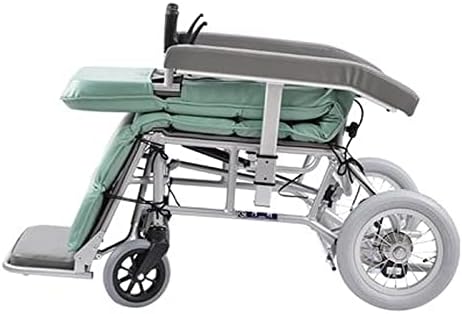 LSNLNN Tekerlekli Sandalyeler, Çok Fonksiyonlu, Tam Uzanmış, Katlanır, Hafif, Yüksek Sırtlı, Yaşlılar için Elle İtmeli Tekerlekli
