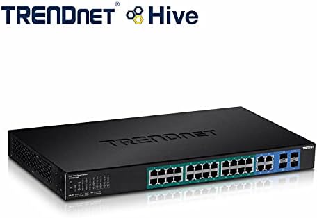 TRENDnet 28 Bağlantı Noktalı Gigabit Web Akıllı PoE + Anahtarı, 24 x Gigabit Bağlantı Noktaları, 4 x Paylaşılan Gigabit Bağlantı