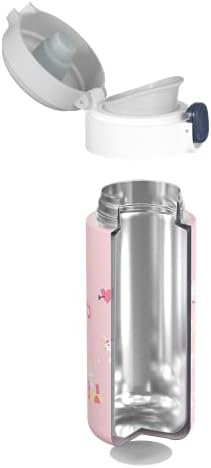MONBENTO-Yalıtımlı Şişe MB Pop Unicorn-12 Oz-Sızdırmaz-12 Saate Kadar Sıcak/Soğuk-Çocuklar için Küçük Su Şişesi Okul / Park-BPA