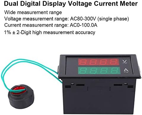 Haokaini Çift dijital ekran Gerilim Akım Ölçer DL69 - 2042 LED Dijital Tüp Ekran Ampermetre Voltmetre AC80-300V AC0-100.0 A
