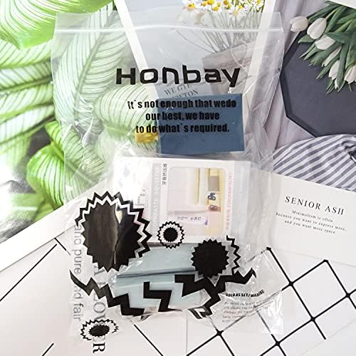 Honbay 3 PCS Kuzey Avrupa Tarzı Diş Macunu Sıkacağı Haddeleme Tüp Diş Macunu Koltuk Tutucu Döndür Diş Macunu Dağıtıcı için Banyo