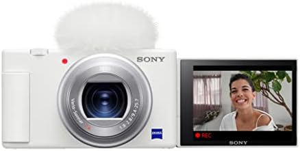 İçerik Oluşturucular ve Vlogger'lar için Sony ZV-1 Kamera (Beyaz) Koah Pro NP-BX1 Şarjlı Pil ve Kingston 64GB Canvas Go Plus