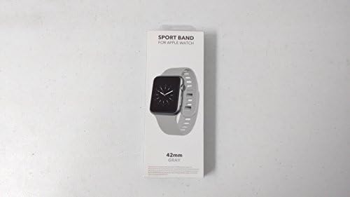 Apple Watch 42mm için Spor Bandı WESC04202 Silikon Bant-Gri YENİ