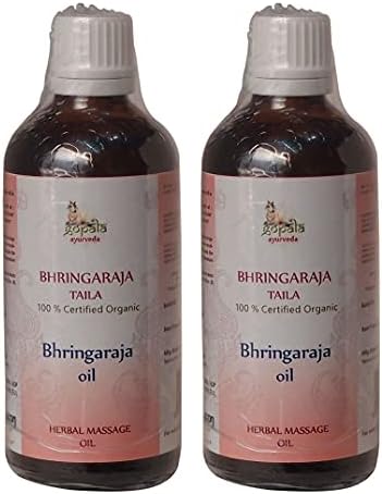 BHRINGRAJ Yağı - 100ML (USDA Sertifikalı Organik) | Gopala Ayurveda tarafından %100 Sertifikalı Organik (2 Şişe Paketi) ile yapılan