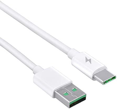 WeGuard 3.3 ft Beyaz 5A Hızlı USB-C Tipi-C Şarj şarj kablosu kablosu için Akson 7 Mini Grand X 4 Güç Veri senkronizasyon kablosu
