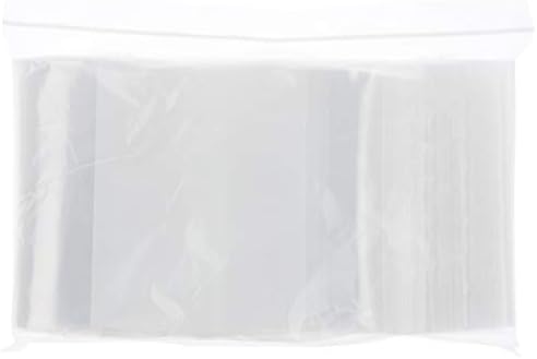 Plymor Ağır Hizmet Tipi Plastik Yeniden Kapatılabilir Fermuarlı Çantalar w / Beyaz Blok, 4 Mil, 6 x 9 (100'lü Paket)