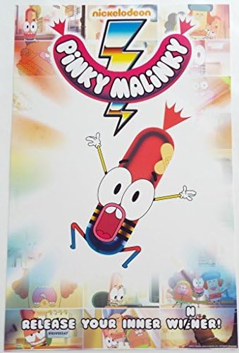 PİNKY MALİNKY-11 x 17 Orijinal Promosyon TV Posteri Ö. GDM Nickelodeon Nadir