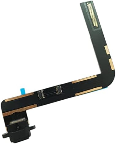 YESUN USB şarj Flex Kablo Şerit ıçin iPad 7 7th 10.2 inç 2019 A2197 A2198 A2200 Şarj Bağlayıcı Tak Liman Dock (Siyah)