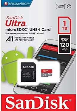 Ultra 1 TB microSDXC, SanFlash ve SanDisk tarafından Doğrulanan CAT B25 Plus için Çalışır (A1/C10/U1/8 k / 120MBs)