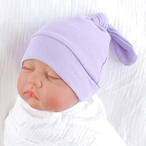Yenidoğan Hastane Şapka Sonbahar Kış Bebek Düğüm Bere Bebek Erkek Kız Şapka 0-12 Ay
