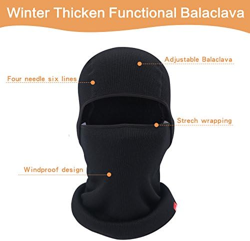Balaclava-Kayak Maskesi Örgü Kalınlaşmak Kış ısıtıcı Rüzgar Geçirmez Soğuk Hava Yüz Maskesi