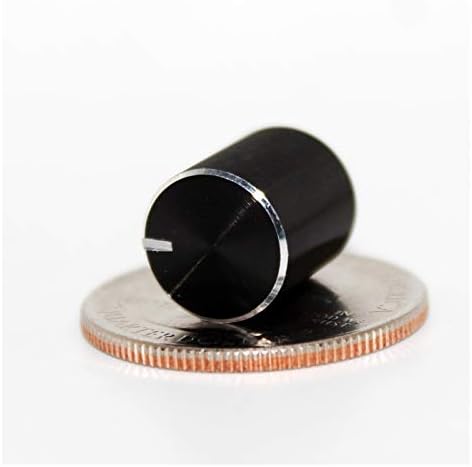 YSCSPQA Potansiyometre 5 Adet Kodlayıcı Potansiyometre Topuzu 6mm Mil Hacmi Anahtarı Küçük Topuzu 11x12. 5mm-Siyah