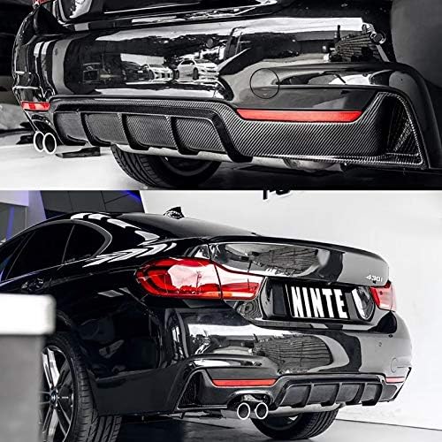 NİNTE Arka Difüzör ıçin 2014-2020 BMW 4 Serisi F32 F33 F36 420i 420d 428i 430i / M Performans Karbon Fiber Tek Egzoz Iki Çıkış