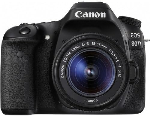 Canon EOS 80D Dijital SLR Kiti ile EF-S 18-55mm f / 3.5-5.6 Görüntü Sabitleme STM Lens ( Siyah) + Temel Aksesuarları Paket