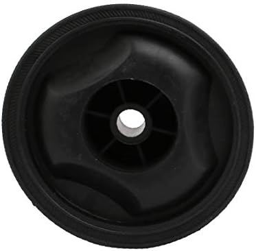 X-DREE 115mm Çap Plastik Yedek Parçaları Tekerlek Tekerlekler Siyah için hava kompresörü (Piezas de repuesto de plástico de 115mm