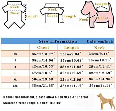 ZJTB Köpek Kazak Köpek Giysileri Sphynx Pet Kedi Giyim Fransız Bulldog Dachshund Köpek Kostüm Yumuşak ve Rahat Köpek Ceket Giyim
