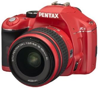 DA L 18-55 ve 50-200mm Lensli Pentax K-x 16203 Dijital SLR Fotoğraf Makinesi (Kırmızı)