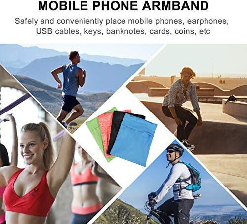 BESPORTBLE 4 adet Telefon Kol Bandı Koşu Spor Kol Bandı Kayışı Tutucu Kılıf ıçin Kadın Erkek Egzersiz Egzersiz Cep Telefonları