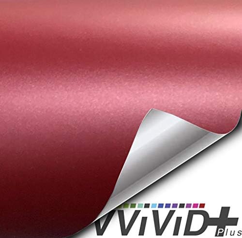 VVıVıD + Mat Metalik Kanlı Bordo Premium Vinil Wrap Film Rulo (50ft x 5ft)