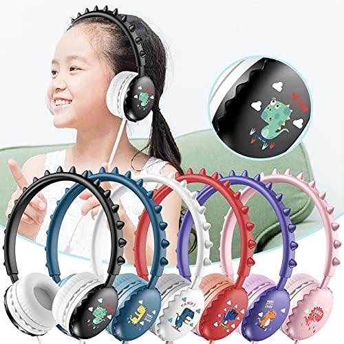YUUAND Çocuk Bilgisayar Kulaklık Kafa Monte çocuk Karikatür 3.5 mm Kablolu Kulaklık Cep Telefonları ve Bilgisayarlar için