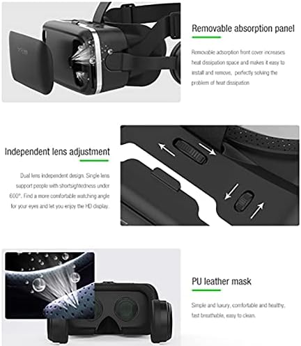 Video Oyunu Dürbün için VR Kask 3D Gözlük Sanal Gerçeklik Gözlükleri Kulaklık (Renk : 4)