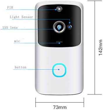 Kablosuz Video Kapı Zili Kamera HD WiFi Kapı Zili Işletilen Hareket Dedektörü Ses ve Hoparlör Gece Görüş için ıOS ve Android