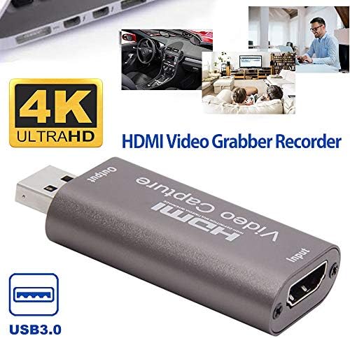 HDMI Yakalama Kartı Video Kayıt Kartı, 1080 p USB 3.0 Video ve Ses Kapmak Cihazı Kayıt ve Paylaşım için Oyun Streaming Media