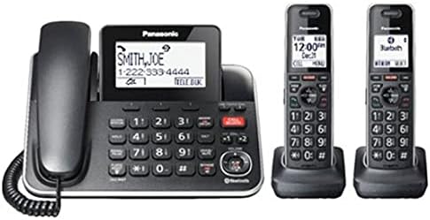 Panasonic KX-TGF882B Konuşan Arayan Kimliği Çağrı Bekletme Yanıtlama Sistemi 6 Telefona Kadar Genişletilebilir Bluetooth - 3